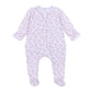 My Little Boo Pink Pima Ruffle Zip Footie