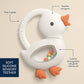 Goose Bitzy Shake Silicone Teether Rattle