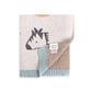 Organic Blue Alphabet Blanket