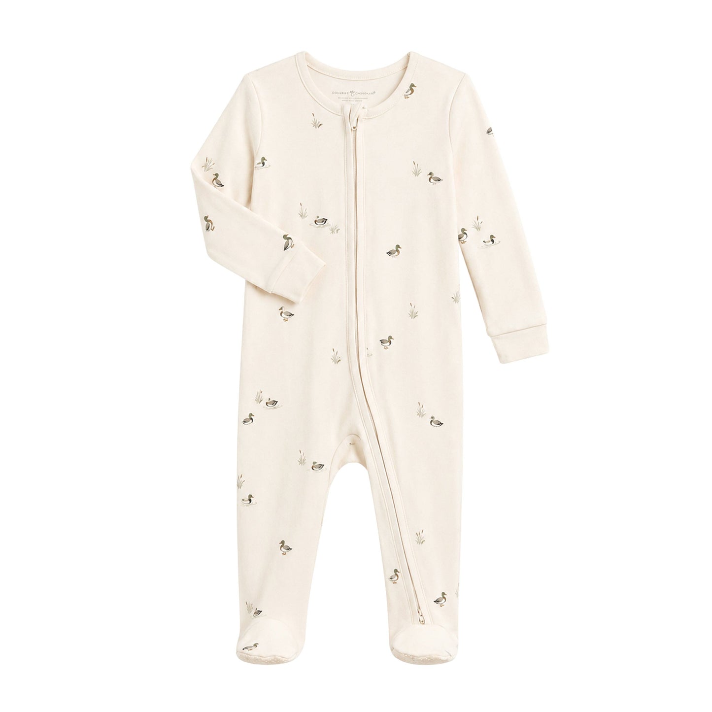 Organic Peyton Zip Footie - Mallard