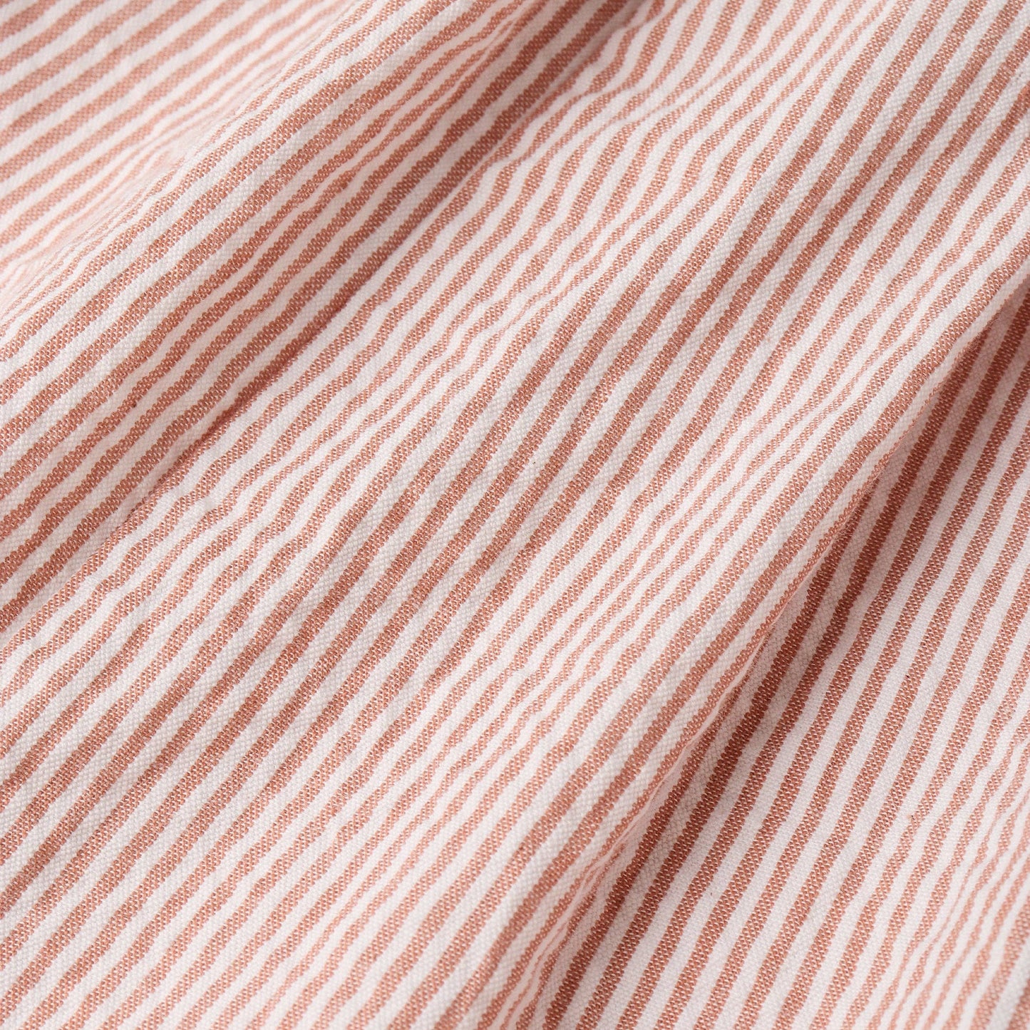 Organic Coral Stripes Bubble Romper