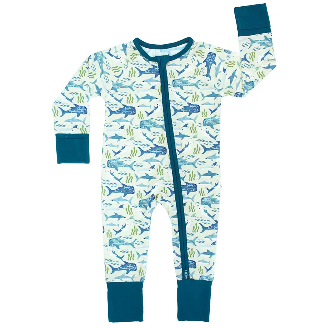 Shark Friends Bamboo Convertible Pajamas