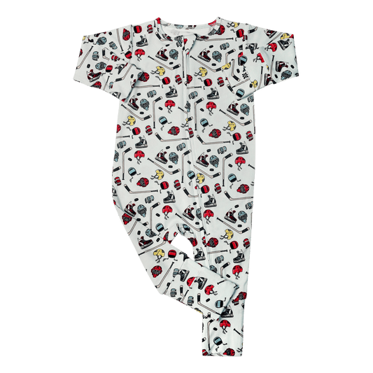 Slap Shot Hockey Convertible Bamboo Romper