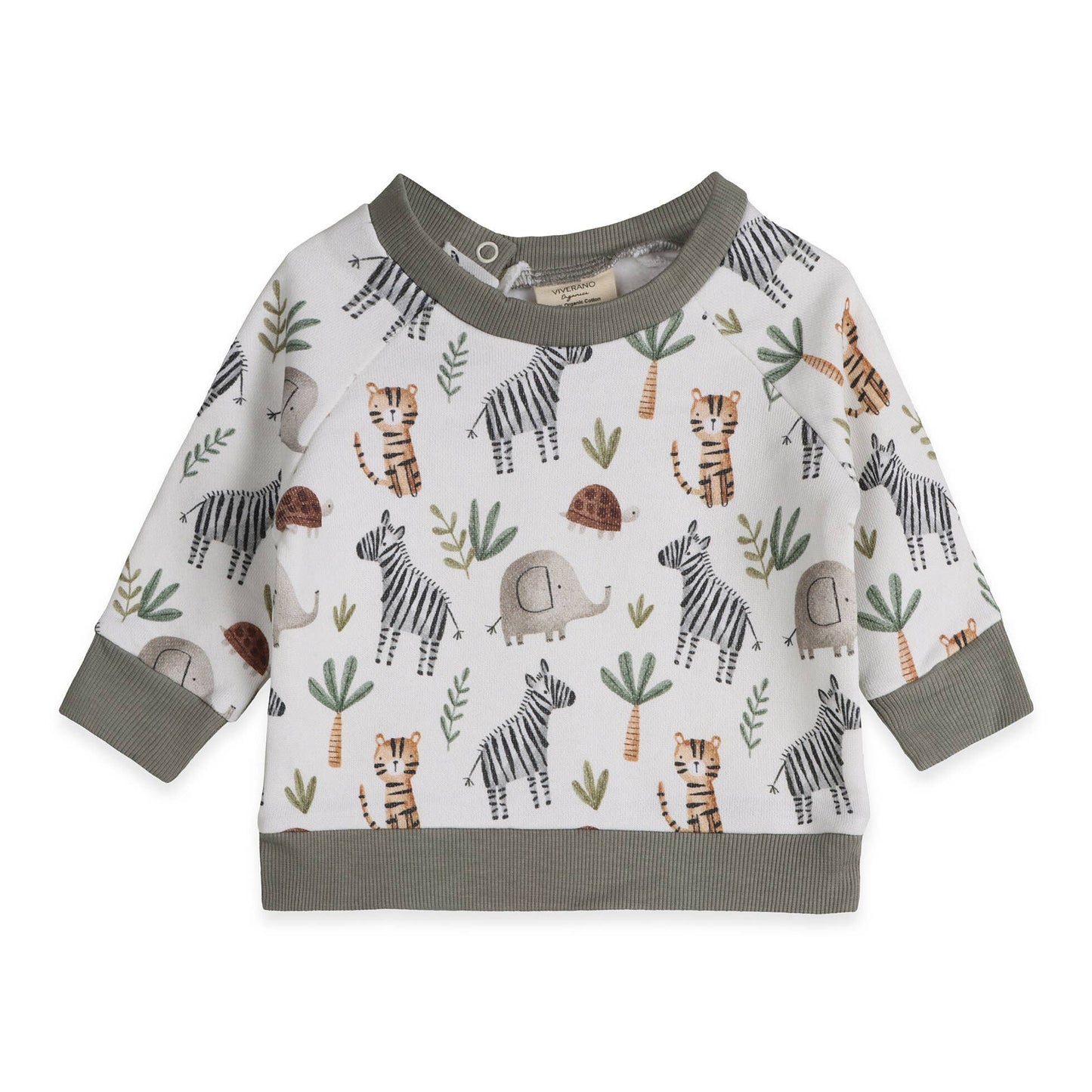 Organic Savannah Safari Animals Pullover and Pant Set