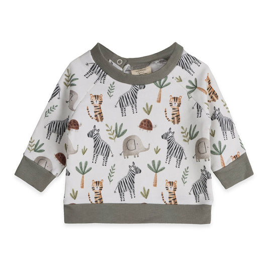 Organic Savannah Safari Animals Pullover and Pant Set