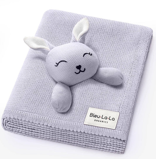 Organic Lavender Blanket with Bunny Comfort Lovey