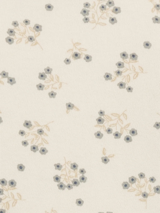 Organic Neve Ruffle Zip Footie - Hayden Mist