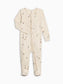Organic Peyton Zip Footie - Ski Trails