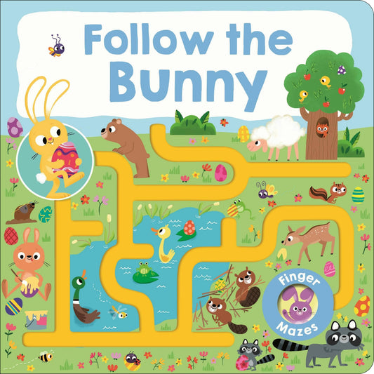 Follow the Bunny Maze Board Book