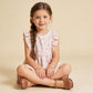 Organic Peony Flutter Dress + Bloomers