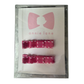 Pink with White Side Stitch Set of Two Hair Bows