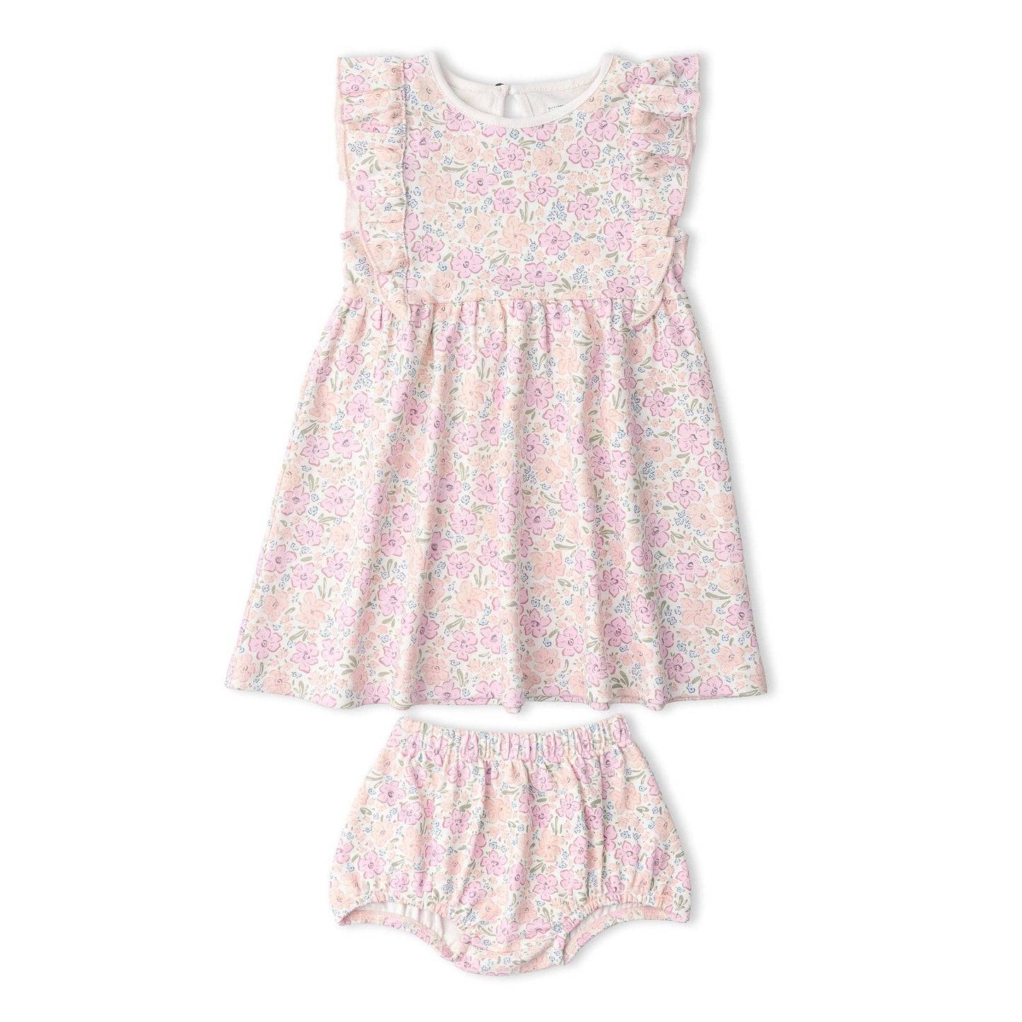 Organic Peony Flutter Dress