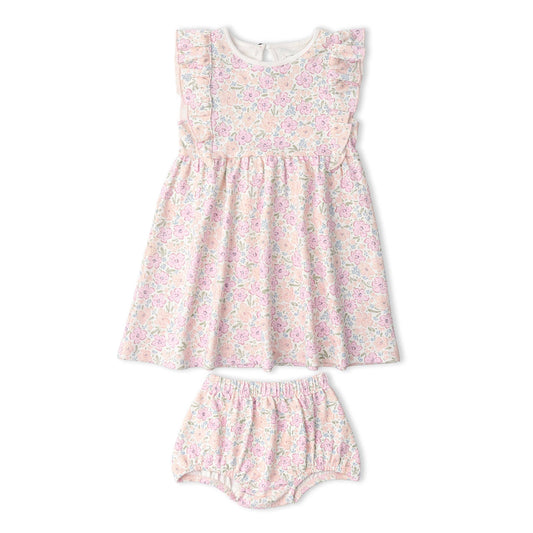 Organic Peony Flutter Dress