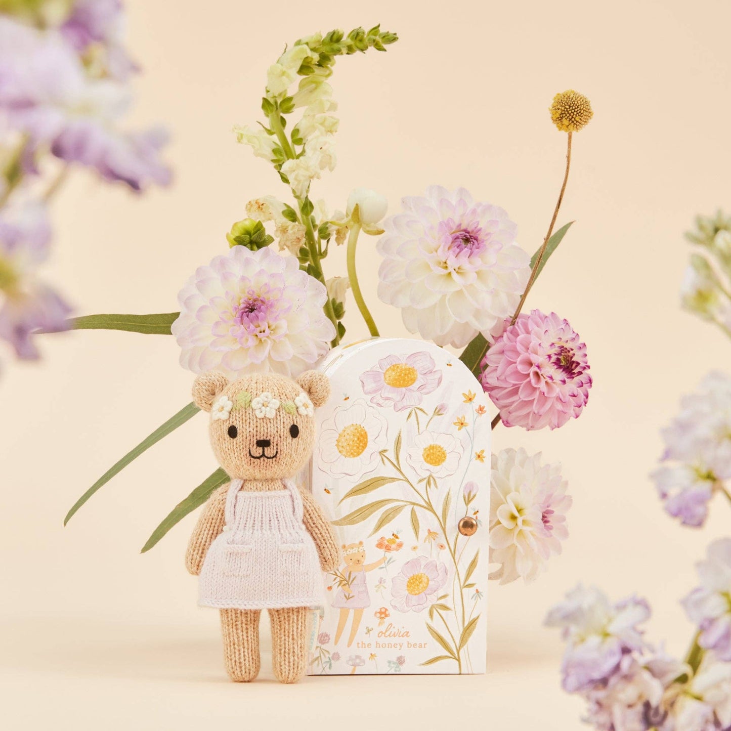 Tiny Olivia the Honey Bear Stuffed Animal