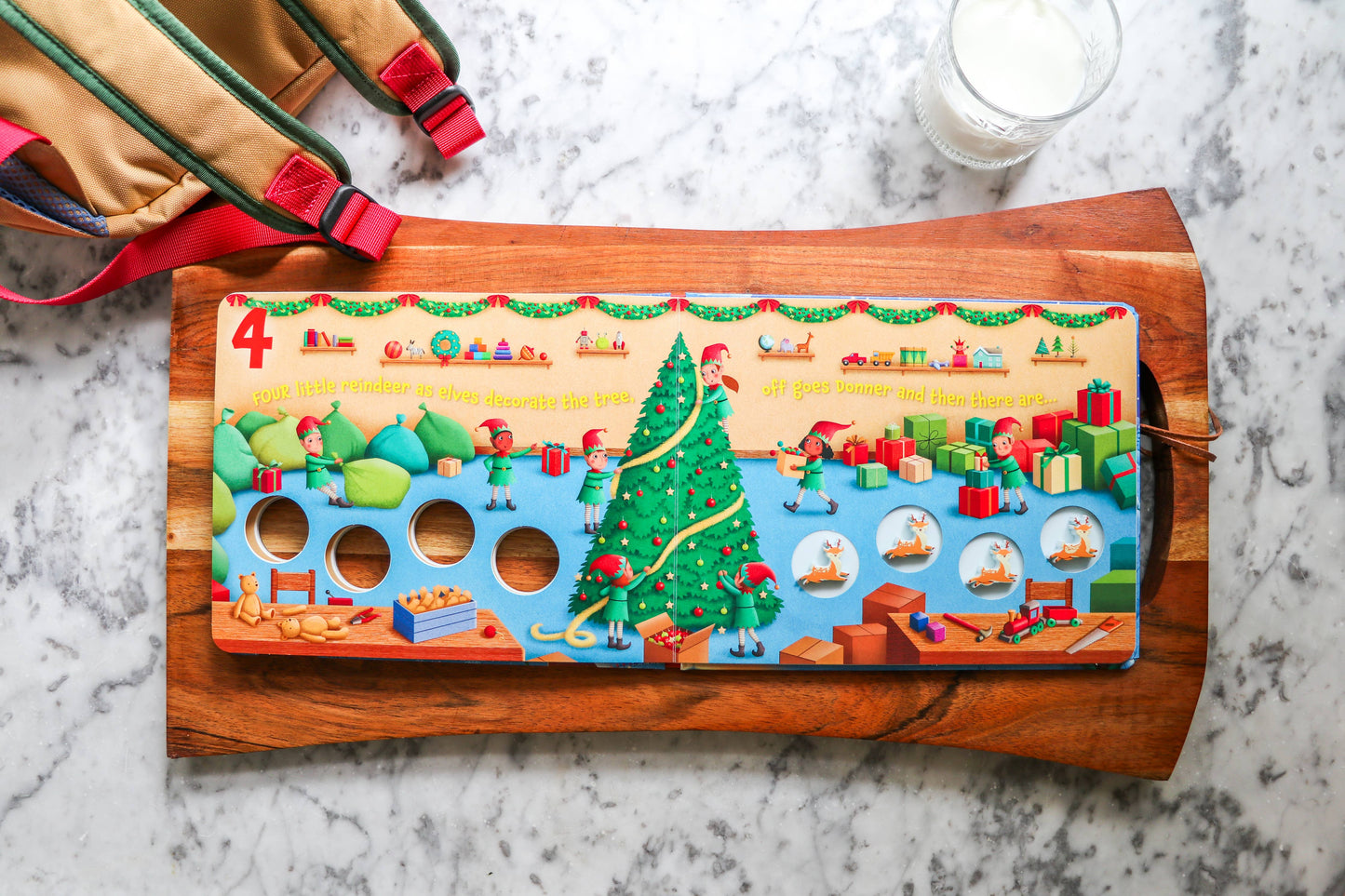 Ten Little Reindeer Board Book