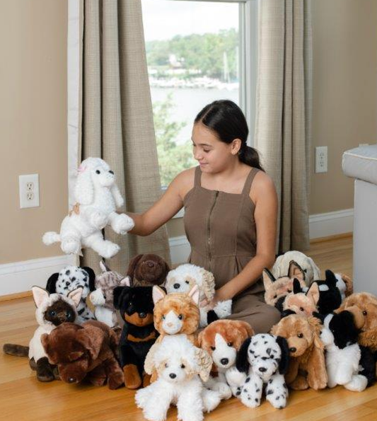 9" Poodle Puppy Stuffed Animal