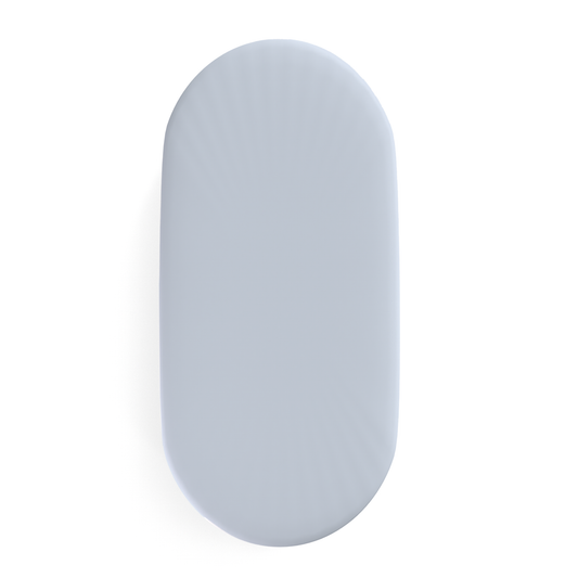 Pima Bassinet Sheet/Changing Pad Cover- Light Blue