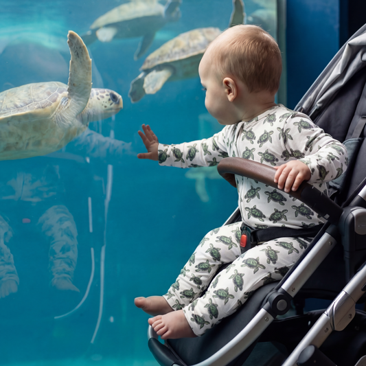 Sea Turtle Convertible Bamboo Romper