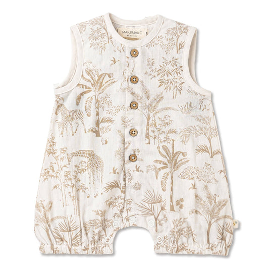 Organic Wild Tropics Bubble Romper