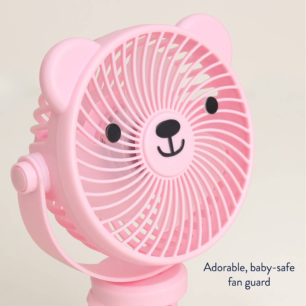 Itzy Breeze 3-Speed Stroller Fan™ - Pink