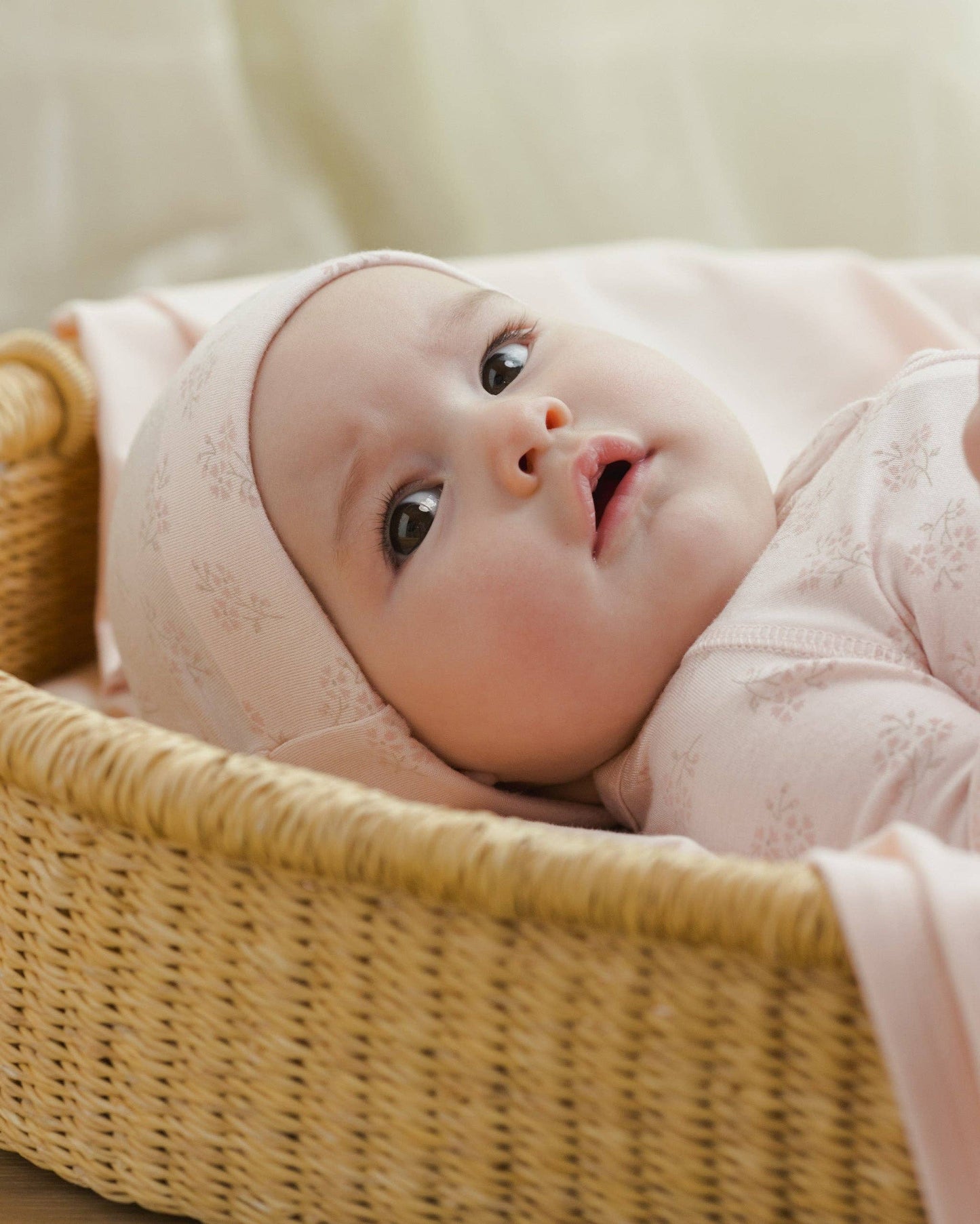 Pink Blossom Modal Zip Footie