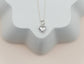 Sterling Silver Puff Heart Necklace: 14 inch