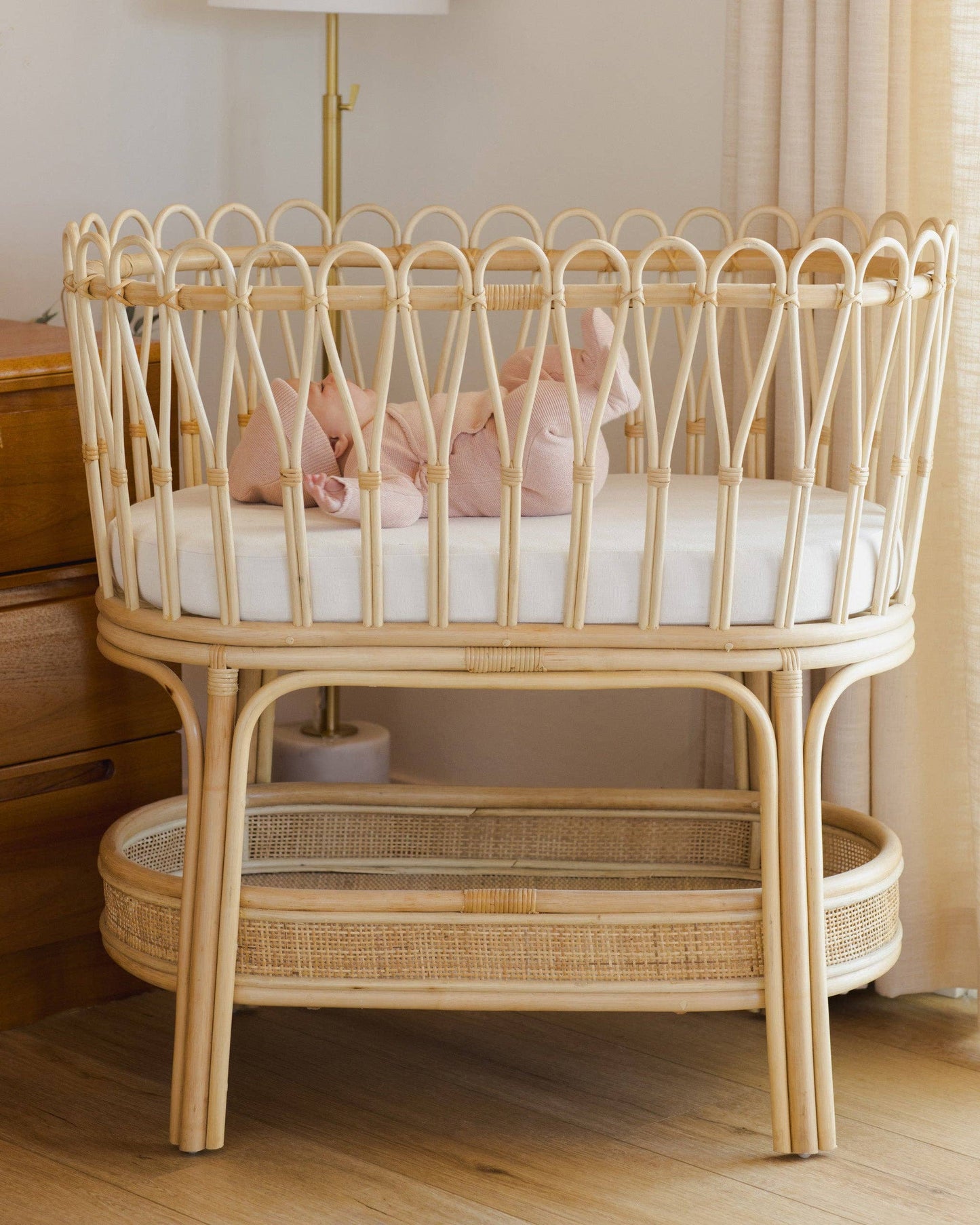 Organic Wrap Knit Footie - Heathered Rose