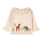 Organic Woodland Embroidered Knit Sweater and Pant Set