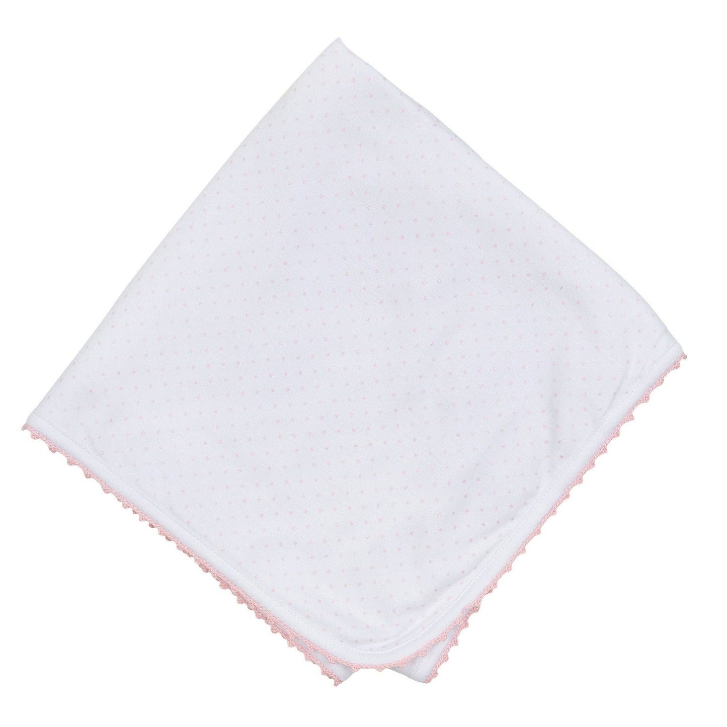 Pink Little Love Pima Receiving Blanket