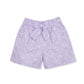 Organic Lavender Floral Linen Shorts