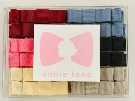 Classic Muted Set of 12 Hair Bows
