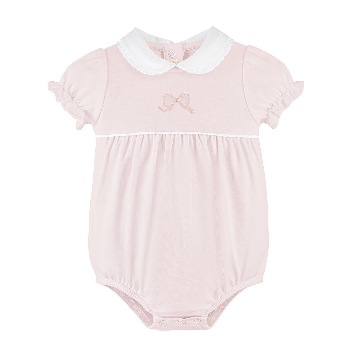 Pretty Bows Embroidered Pima Bubble