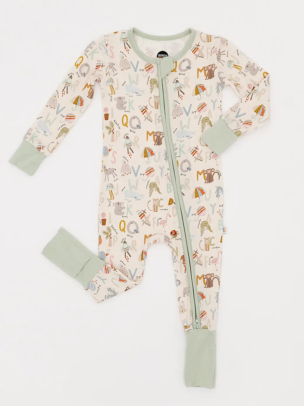 Animal ABC Bamboo Convertible Pajamas