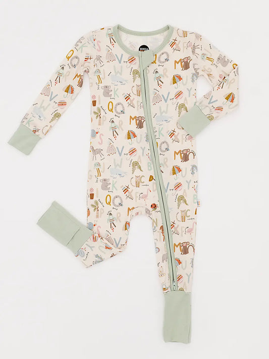 Animal ABC Bamboo Convertible Pajamas