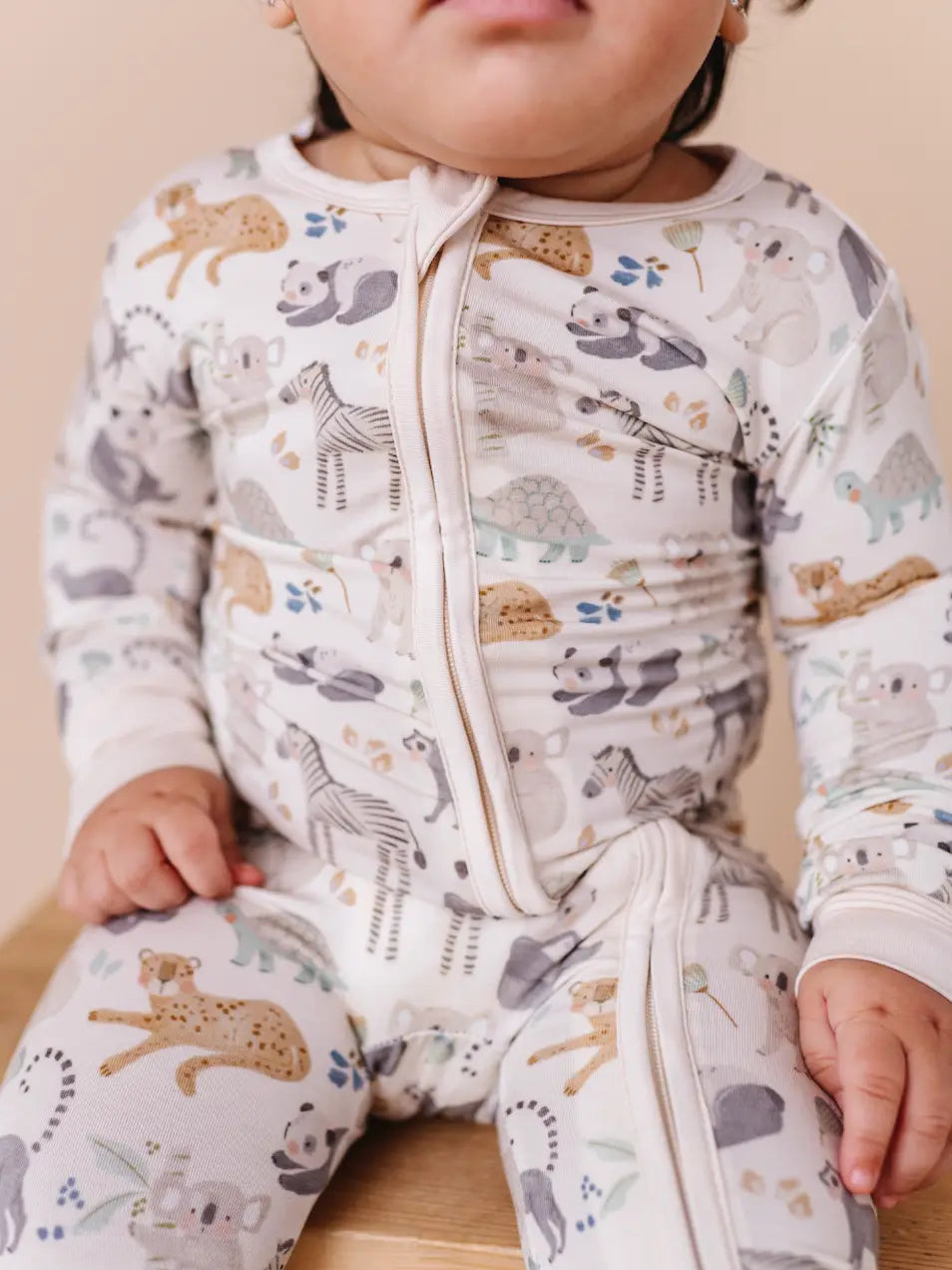 Safari Friends Bamboo Convertible Pajamas