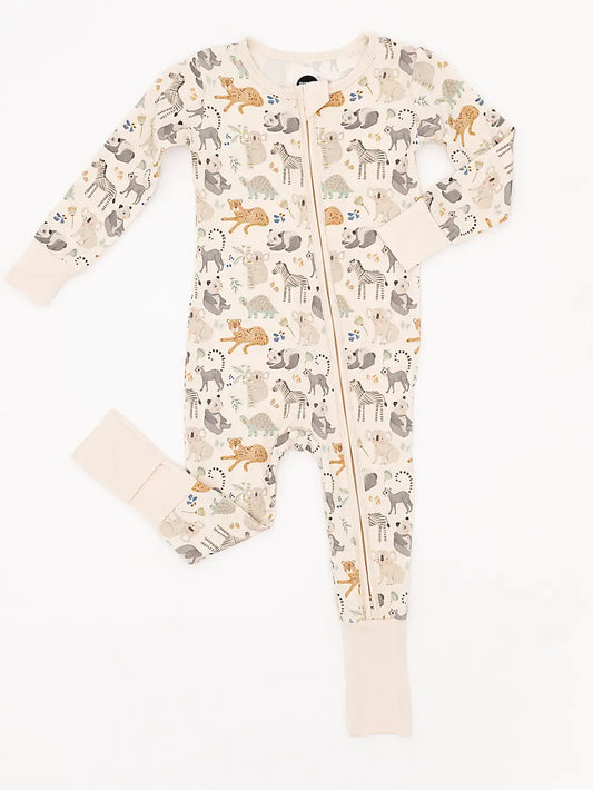 Safari Friends Bamboo Convertible Pajamas
