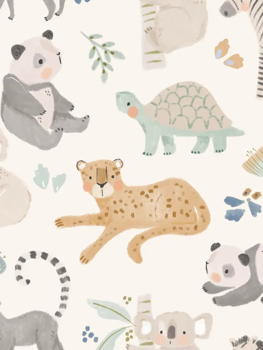 Safari Friends Bamboo Convertible Pajamas