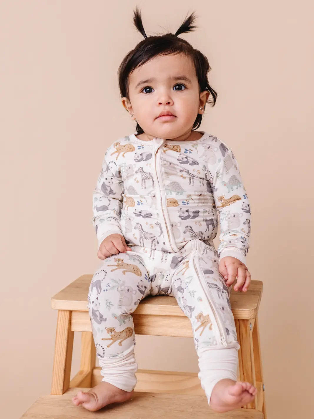 Safari Friends Bamboo Convertible Pajamas