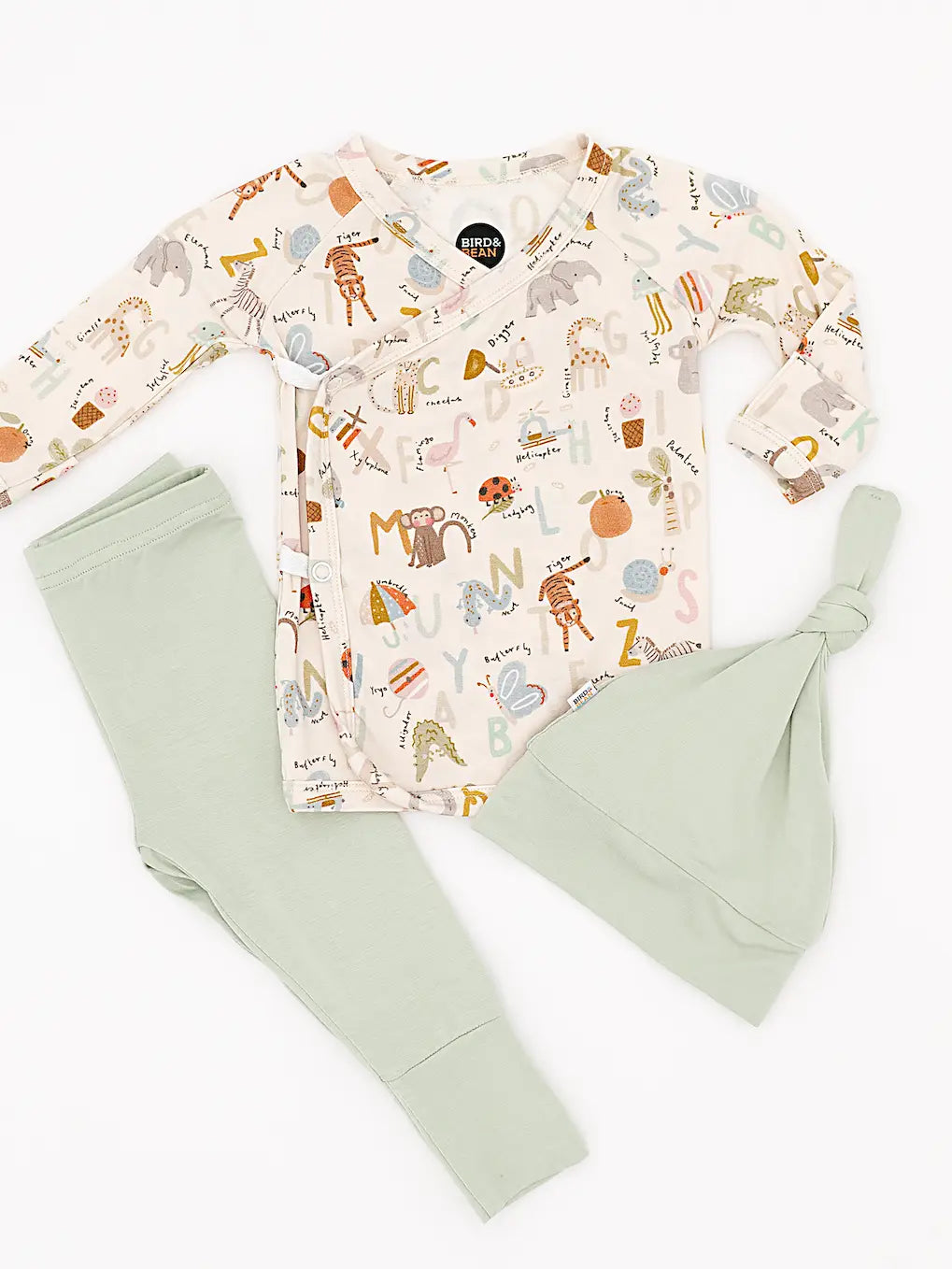 Animal ABC Bamboo Take Me Home Shirt/Pant Set