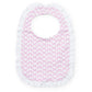 Ruffled Pima Bib - Pretty Pink Bows
