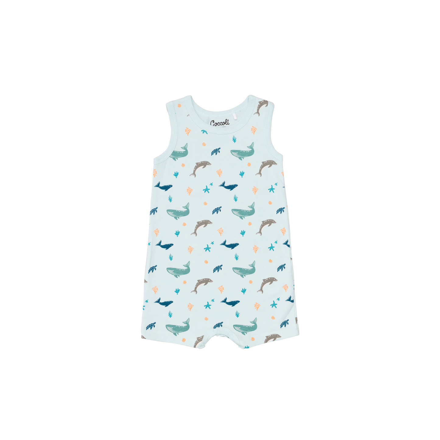 Ocean Life Modal Sleeveless Romper