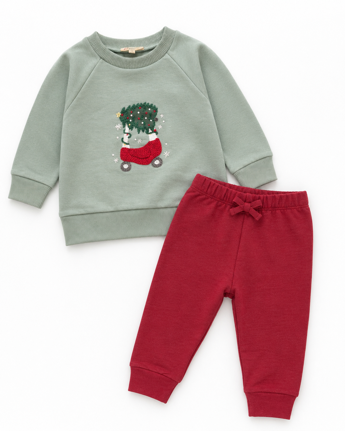 Deck the Wheels Pima Sweatshirt + Sweatpants Set