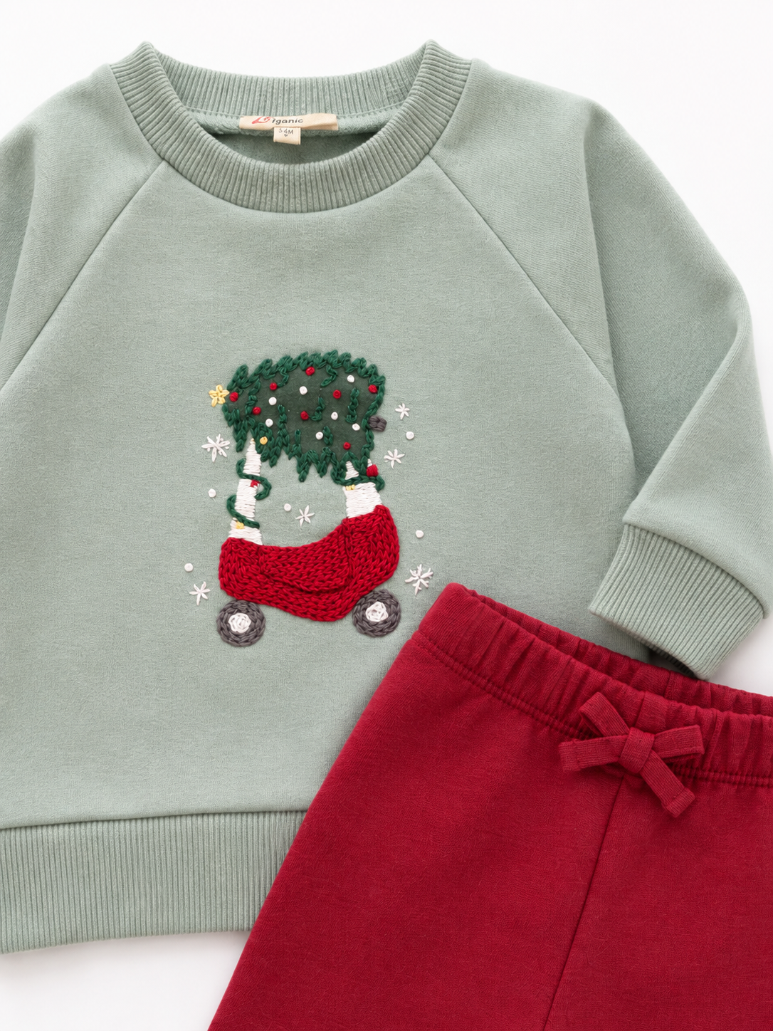 Deck the Wheels Pima Sweatshirt + Sweatpants Set