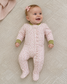 Melody Pima Ruffle Zip Footie