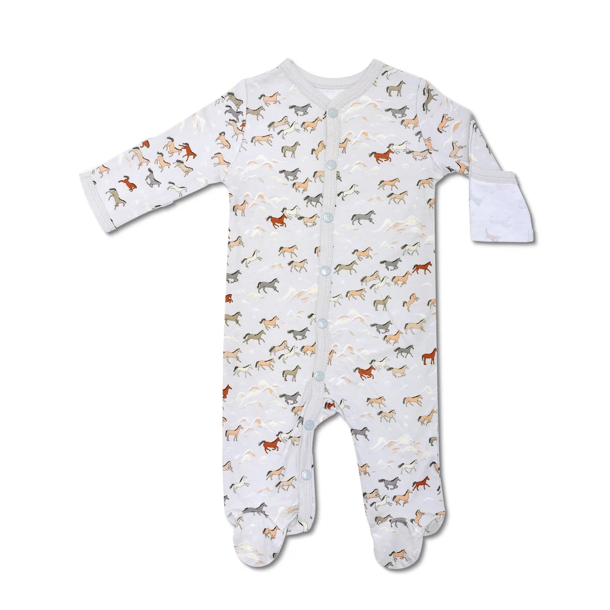 Wild Horses Bamboo Organic Blend Footie