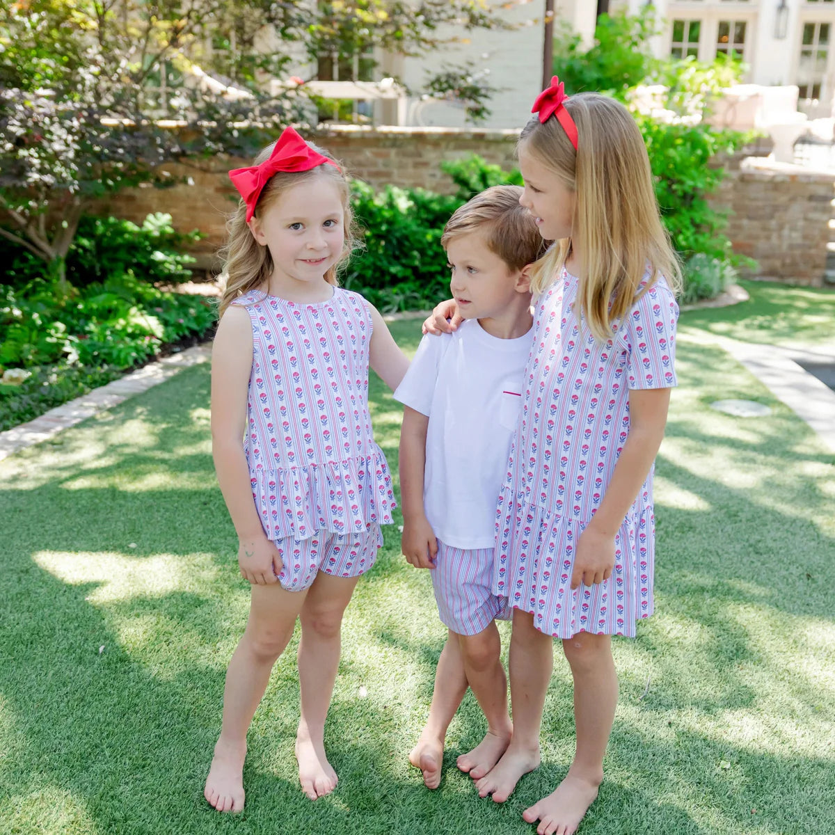 Poppy Liberty Floral Pima Shirt/Shorts Set