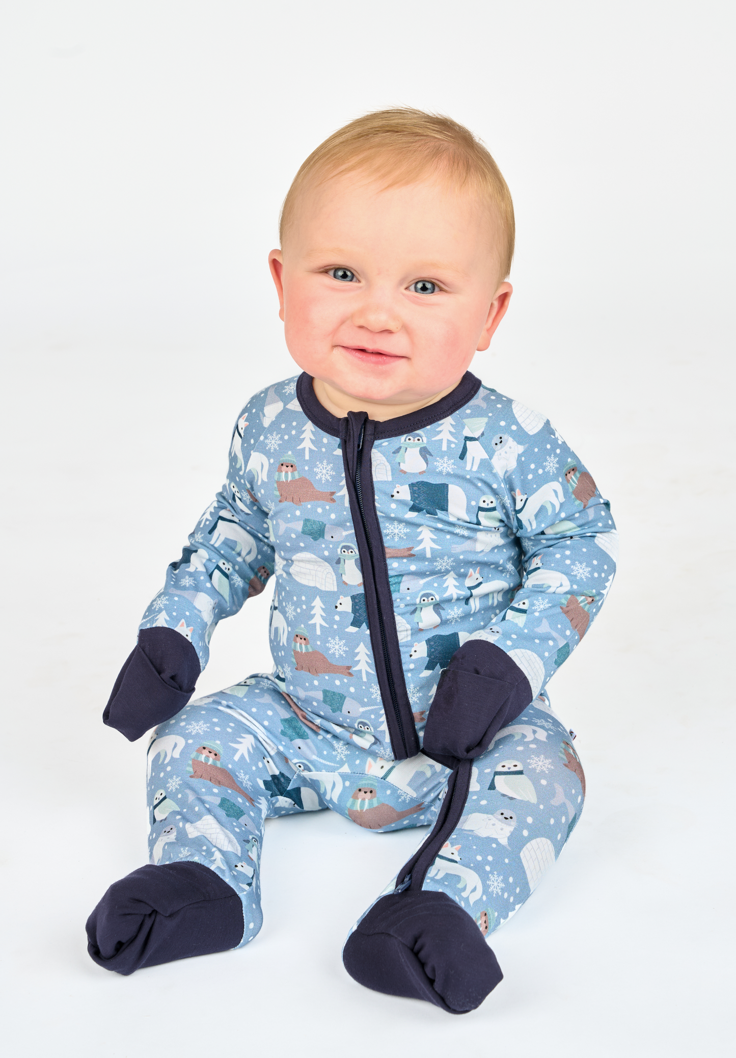 Polar Pals Bamboo Convertible Pajamas