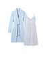 The Essential Pima Maternity Set - Periwinkle & La Mer