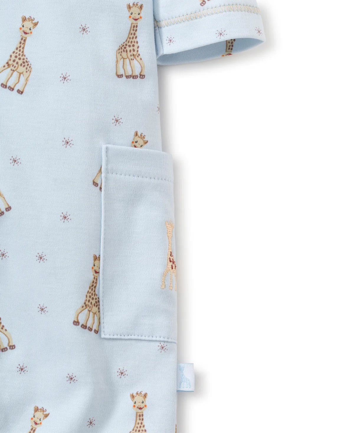 Sophie la Girafe Blue Pima Playsuit