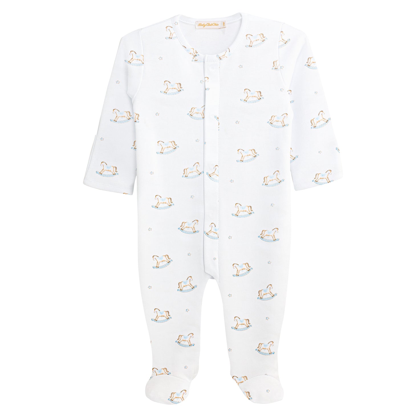 Cute Rocking Horse Pima Footie